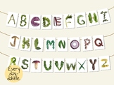 Vegetable Alphabet - Labelled and Unlabeled ABC with real 