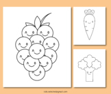 Vegetable Coloring Pages (Freebies)