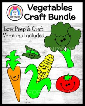 Preview of Vegetable Craft Nutrition and Plant Parts Activity - Garden - Farm - Spring
