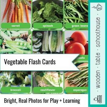 Preview of Vegetable Flash Cards