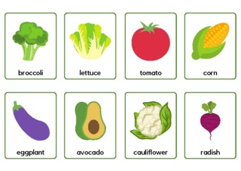 Preview of 48 Vegetable Flashcards - Common and Uncommon Veggie Varieties! {Gardening}
