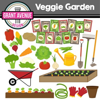 Preview of Vegetable Garden Clipart