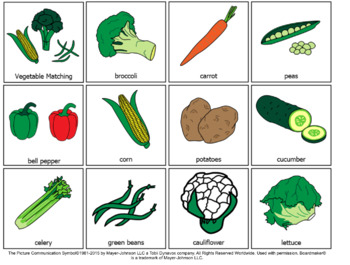 Preview of Vegetable Matching