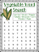 Vegetable Word Search by Emily Valeika