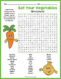 No Prep Healthy Eating Activity - Vegetables Word Search P