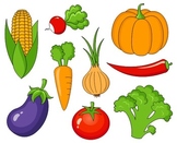 Vegetables Clip Art Set