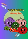 Vegetables Coloring Book Worksheet