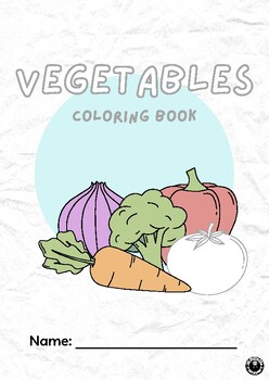 Preview of Vegetables Colouring Book