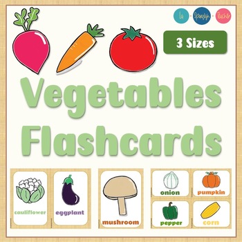 Preview of Vegetables Flashcards - Veggies