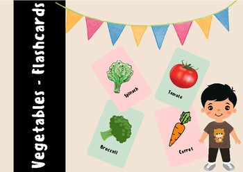 Preview of Printable Vegetables Flashcards  and Posters