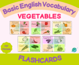Vegetables Flashcards - Basic English Vocabulary Support (