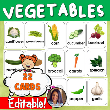 Preview of Vegetables {Flashcards} - Ms Marwa Tarek