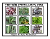Vegetables Growing Memory Game