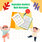 Vegetables Numbers Math Activities Worksheets
