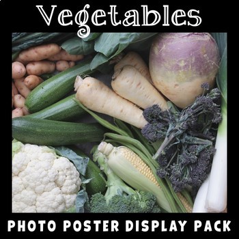 Preview of Vegetables Posters | Real Photos | Science Display | Plants | Healthy Eating