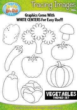 vegetables tracing image clipart zip a dee doo dah designs tpt