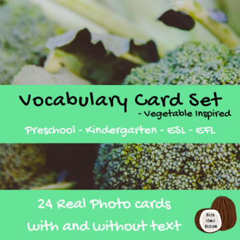 Preview of Vegetables | Vocabulary Activities | Photo Cards