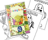 Vegetables and Fruits Coloring Book for Kids: Easy and Fun