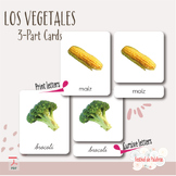 Vegetales (Vegetables) - Spanish Nomenclature Cards (3-Par