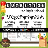 Vegetarianism - Interactive Note-Taking Materials