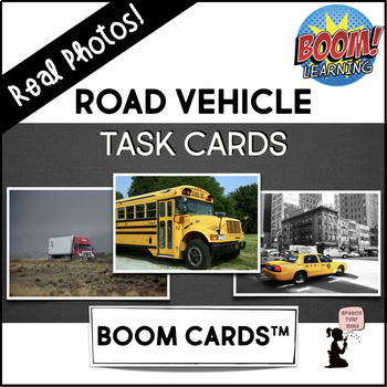 Preview of Vehicles Boom Cards™ | Road Transportation Real Photos