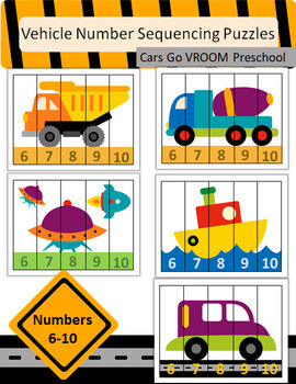 vehicle number sequencing puzzles 1 5 6 10 1 10
