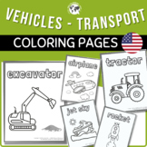 Transportation Coloring Sheets - Activities for Preschool,