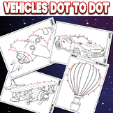 Vehicles Dot To Dot 1-20, Skip Counting By 2, 5, 10, Conne