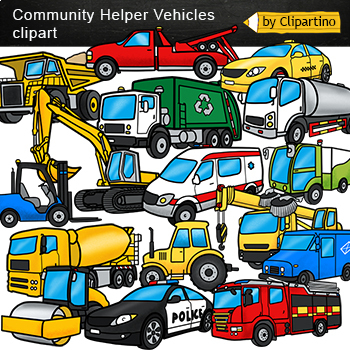 Preview of Vehicles Transportation Clip Art-Community Helper clipart commercial use