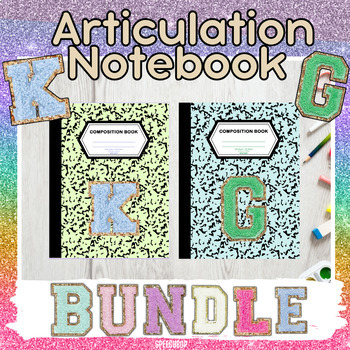 Preview of /K G/ - Velar Articulation Notebook Bundle! - 2 Notebooks!