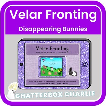 Preview of Velar Fronting Disappearing Bunnies Easter Boom Cards