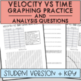 Velocity vs Time Graph Practice [Student Version + Key]