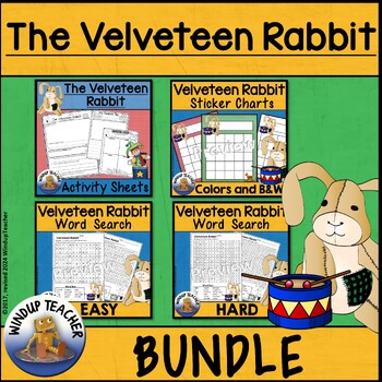 Preview of The Velveteen Rabbit Activities Bundle - Activity Sheets, Word Searches and More