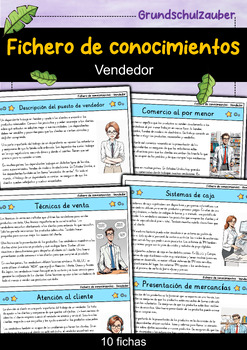 Preview of Vendedor - Ficha de conocimiento - Profesiones (español)
