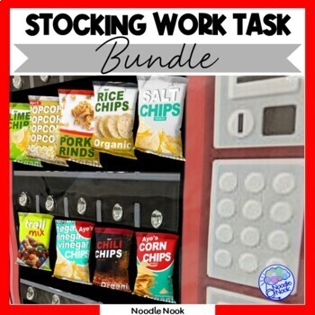 Preview of Vending Machine BUNDLE - Stocking Tasks for Vocational Training in Life Skills