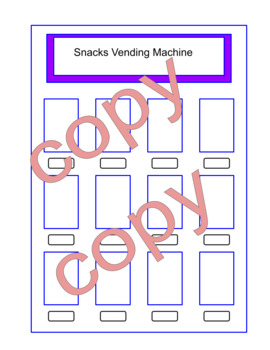 Preview of Vending Machine Inputs and Outputs Activity