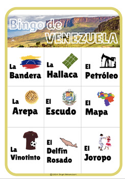 Preview of Venezuela Bingo Game - Juego de Bingo de Venezuela