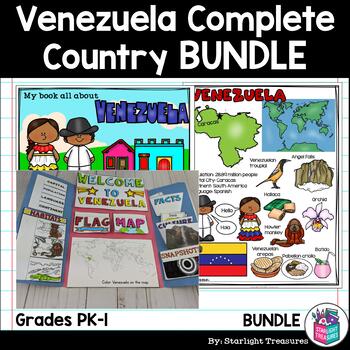 Preview of Venezuela Complete Country Study for Early Readers - Venezuela Country Bundle