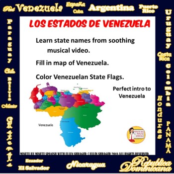 Preview of Venezuela States Musical Video - Flags  Maps  label and color 121