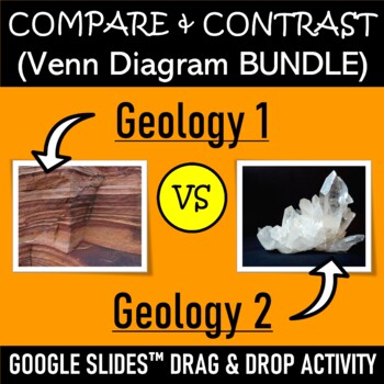 Preview of Venn Diagram BUNDLE | 5 Drag & Drop Activities for GEOLOGY