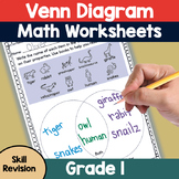 Venn Diagram Math Worksheets Grade 1