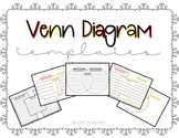 Venn Diagram Templates with and without Writing Lines