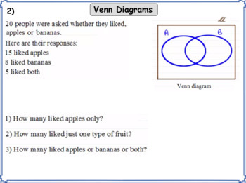 Preview of Venn Diagrams - Fully planned lesson with questions