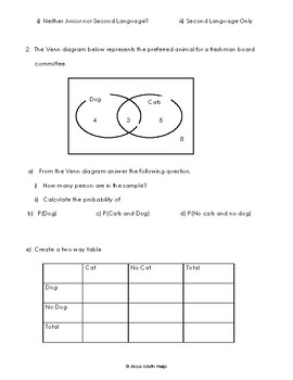 homework 4 venn diagrams answer key