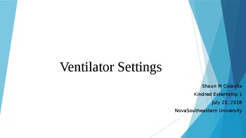 Preview of Ventilator Settings Made Easy