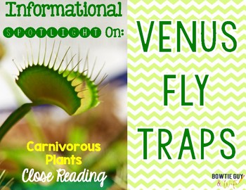 Venus Fly Traps Differentiated Reading Passages & Questions | TpT