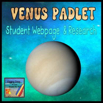 Preview of Venus Padlet: A Student Webpage & Research Activity