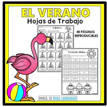 Preview of Repaso para el verano Hojas de trabajo Summer Practice Packet  in Spanish