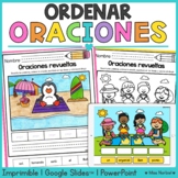Verano Oraciones revueltas | Spanish Summer Sentence Scramble