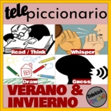 Verano y Invierno Telepictionary Vocabulary Game